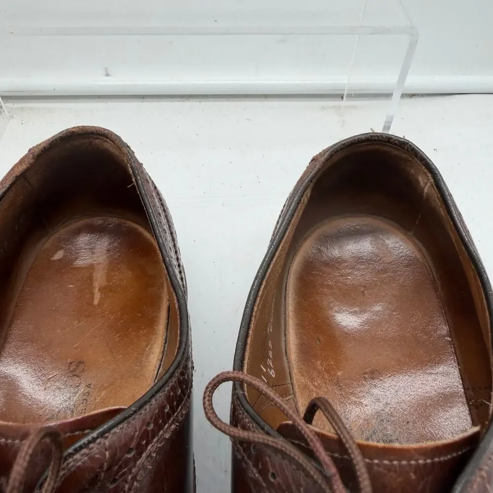 Allen Edmonds McAllister Shoes Men’s 11 D Brown Wingtip Leather Dress